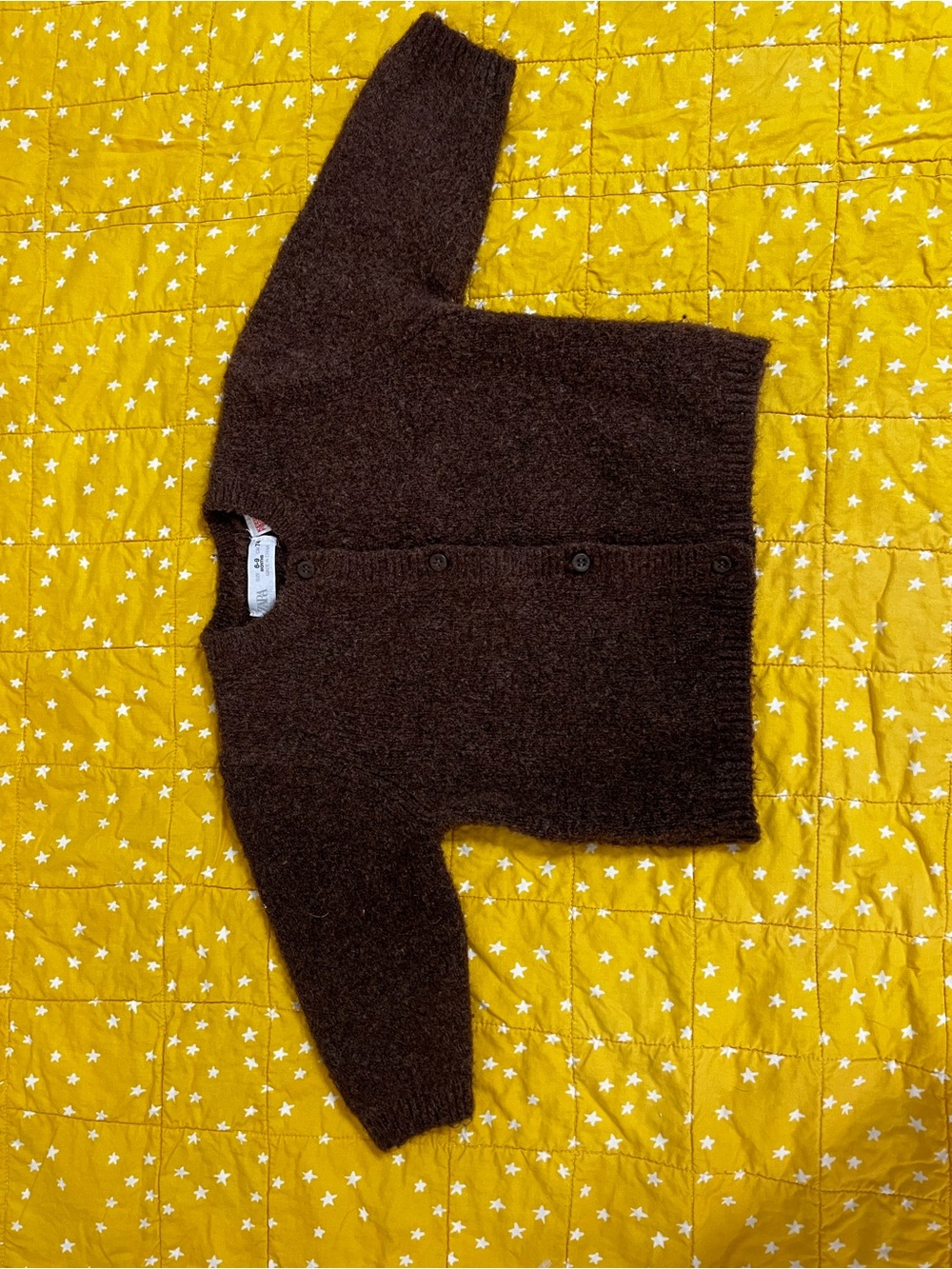 ZARA Brown Button-Up Cardigan